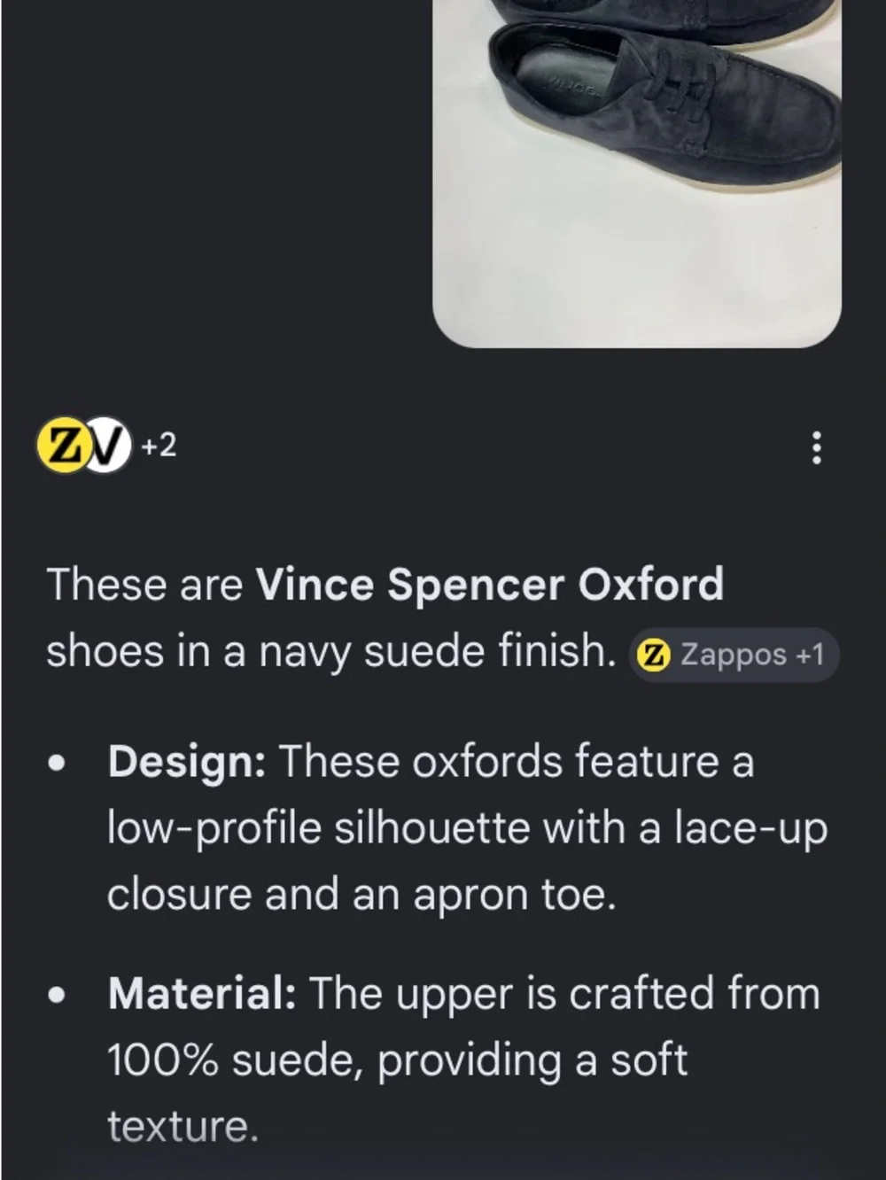 Vince Navy Suede Derby Oxfords